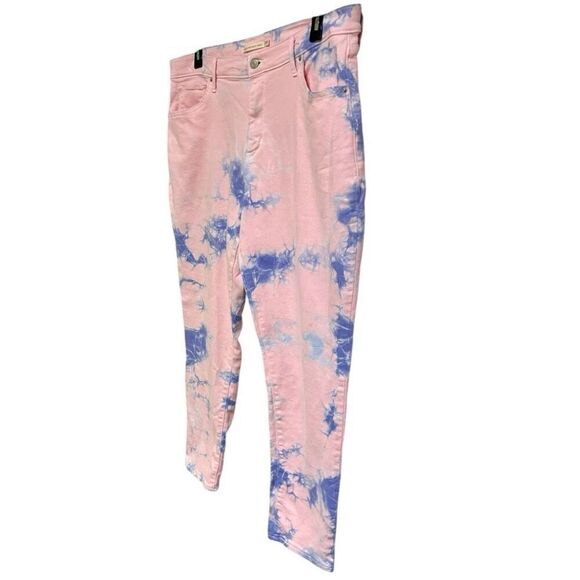 Levi’s Pink Purple Tie Dye 721 High Rise Skinny Ankle Jeans Size 20W - Picture 9 of 13